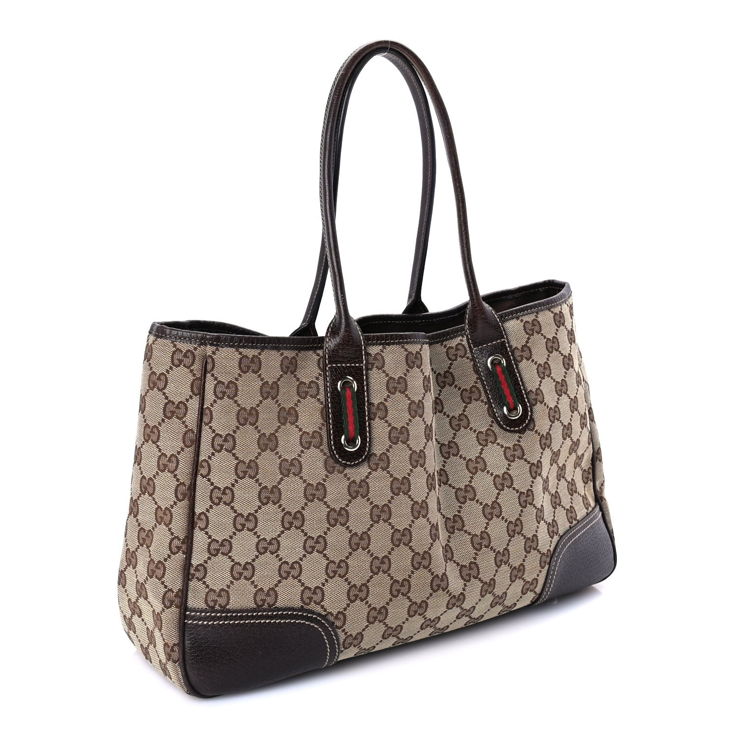 Gucci Monogram Medium Princy Tote  Dark Brown 2 of 8