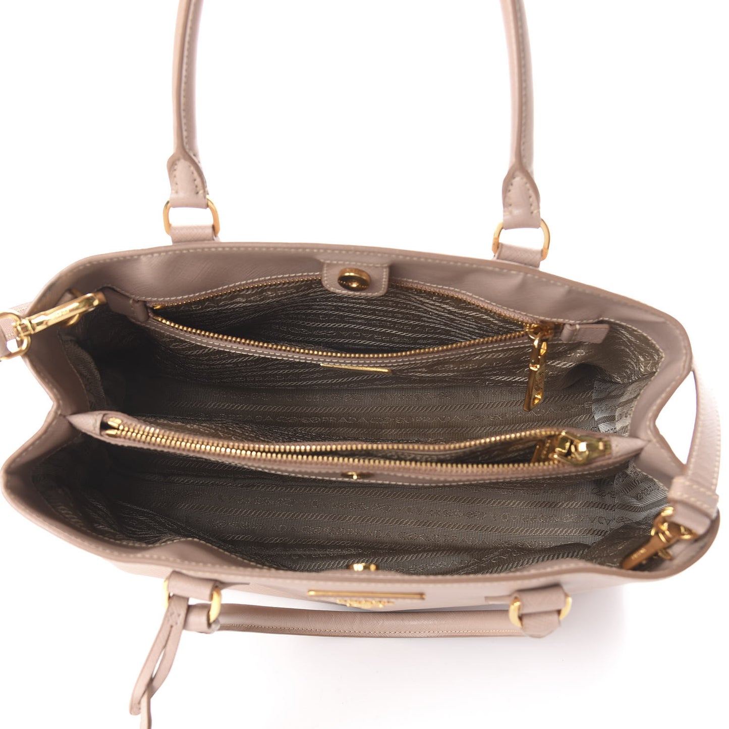 Saffiano Lux Medium Tote Cammeo