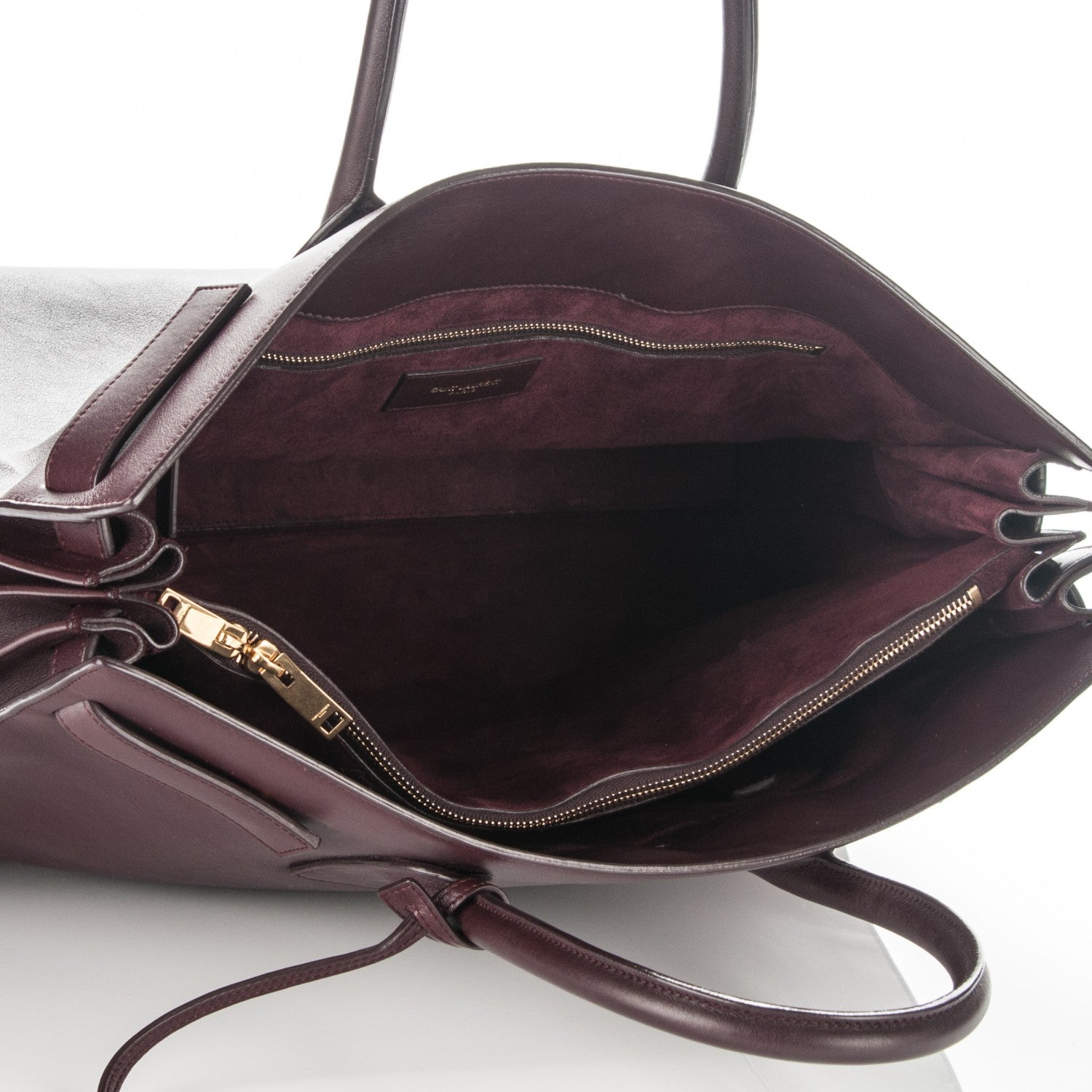 Saint Laurent Calfskin Large Sac De Jour Carryall Bordeaux 5 of 7