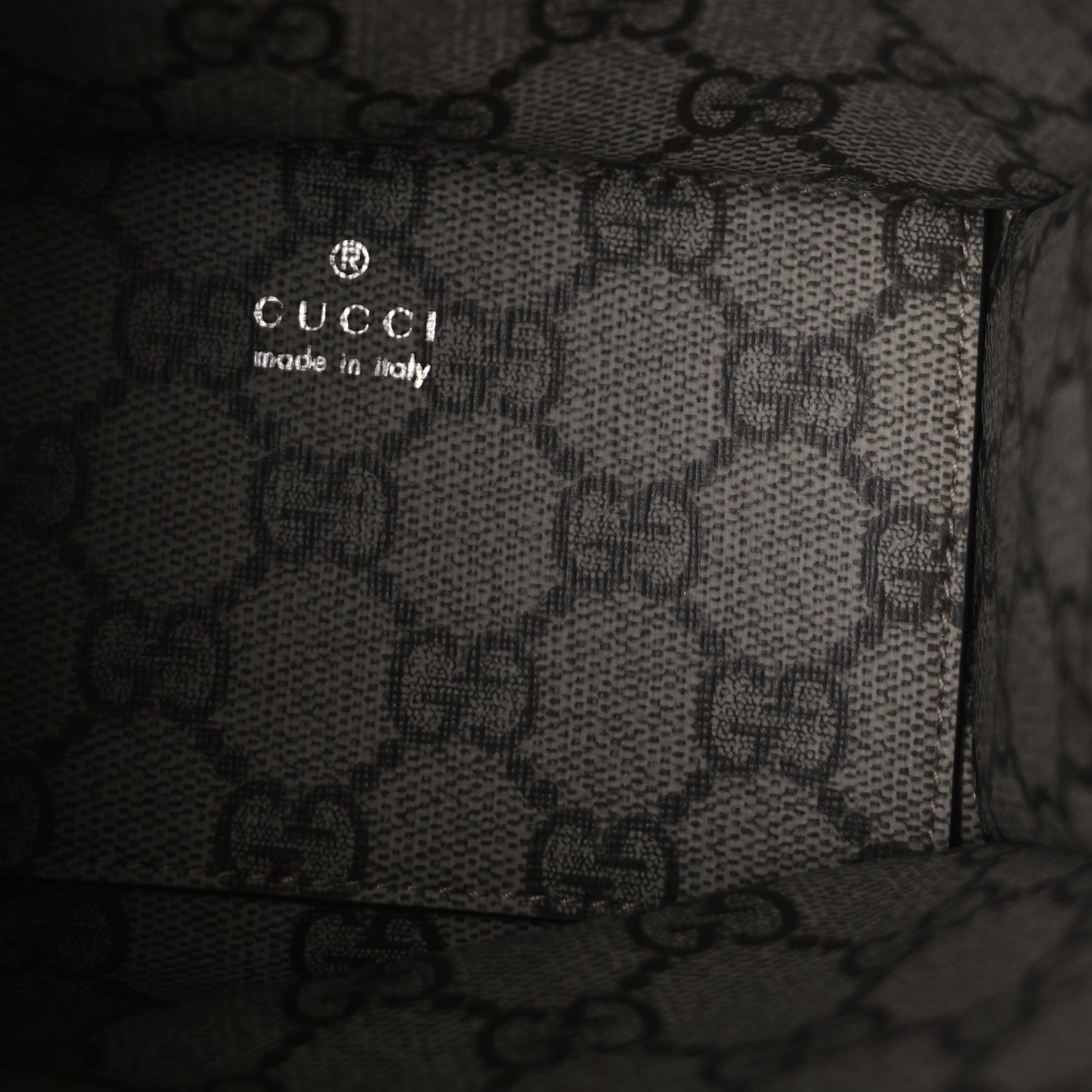 Gucci Canvas Calfskin Logo Mini Tote Bag Beige Light Brown 4 of 8