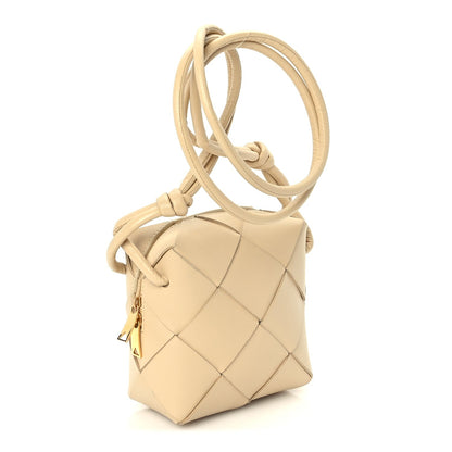 Bottega Veneta Lambskin Maxi Intrecciato Mini Cassette Camera Bag  Porridge 2 of 8