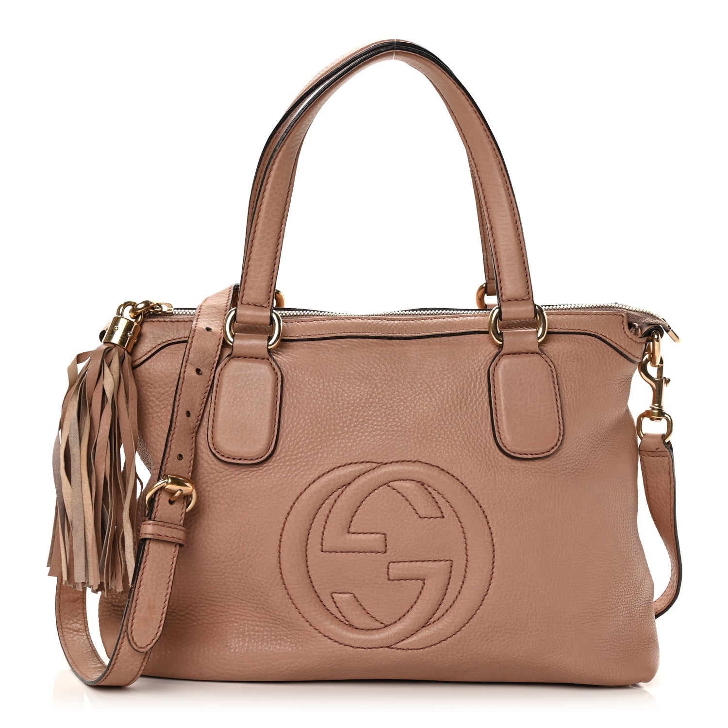 Gucci Cellarius Calfskin Small Soho Top Handle Satchel Pink 1 of 8