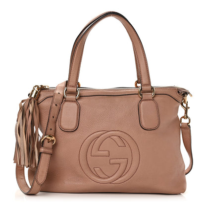 Gucci Cellarius Calfskin Small Soho Top Handle Satchel Pink 1 of 8