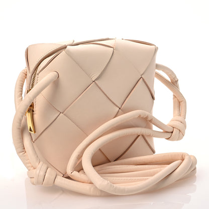 Bottega Veneta Lambskin Maxi Intrecciato Mini Cassette Camera Bag Macaroon 2 of 10