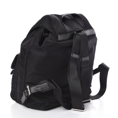 Prada Tessuto Nylon Saffiano Medium Backpack Black 3 of 9