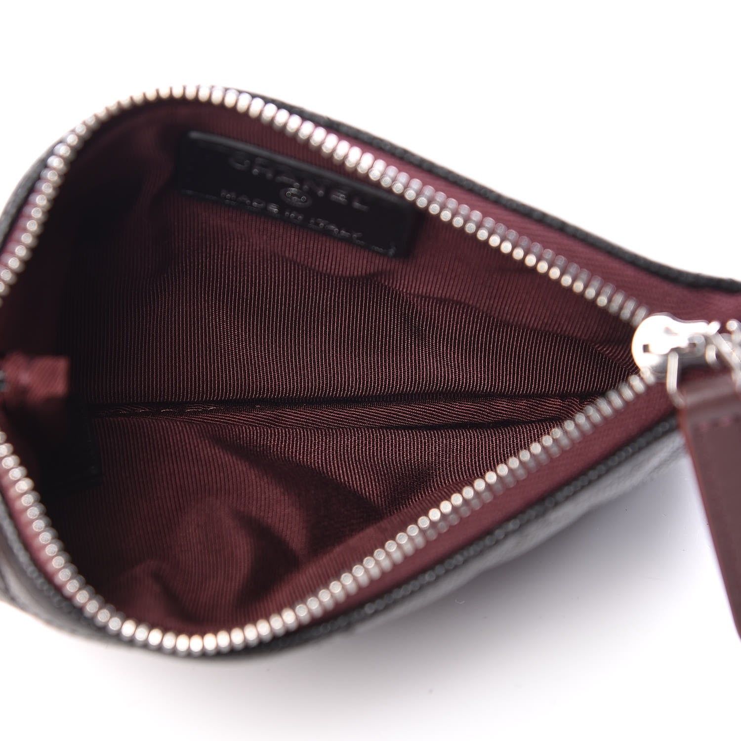 Chanel Caviar Quilted Small Cosmetic Case Black 5 of 7