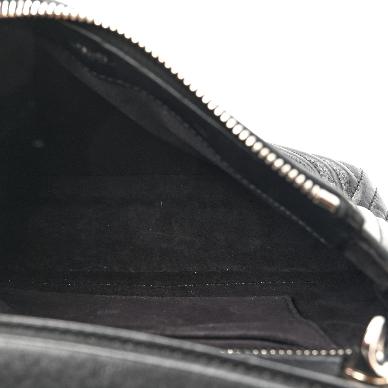 Fendi Shiny Nappa Trapuntata Chain Small DotCom Click Chain Satchel Black 5 of 7