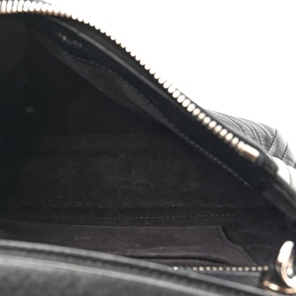 Fendi Shiny Nappa Trapuntata Chain Small DotCom Click Chain Satchel Black 5 of 7