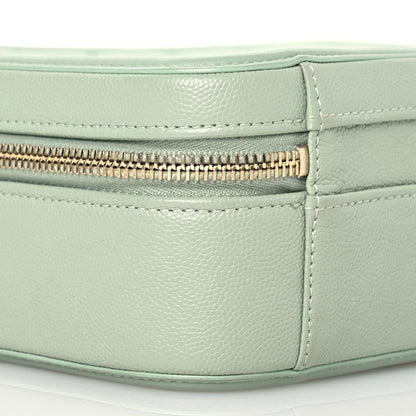 Chanel Caviar Quilted Medium CC Filigree Vanity Case Mint 11 of 15