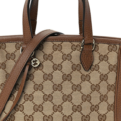 Gucci Monogram Small Bree Tote Beige Tabacco 7 of 9
