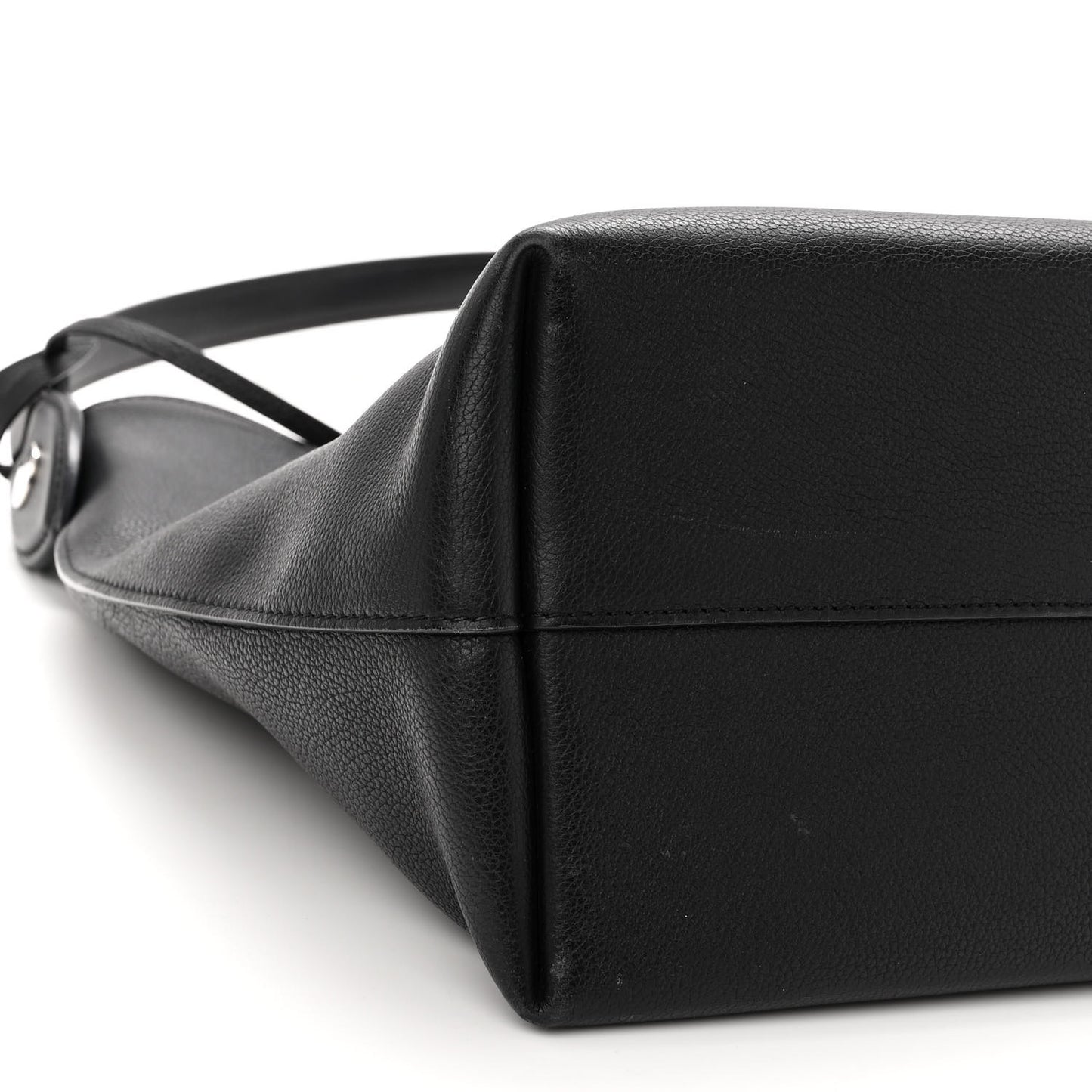Calfskin Lockme Hobo Black