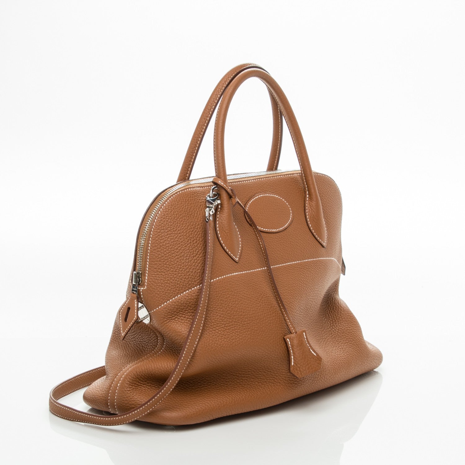 Hermes Taurillon Clemence Bolide 35 Gold 9 of 9