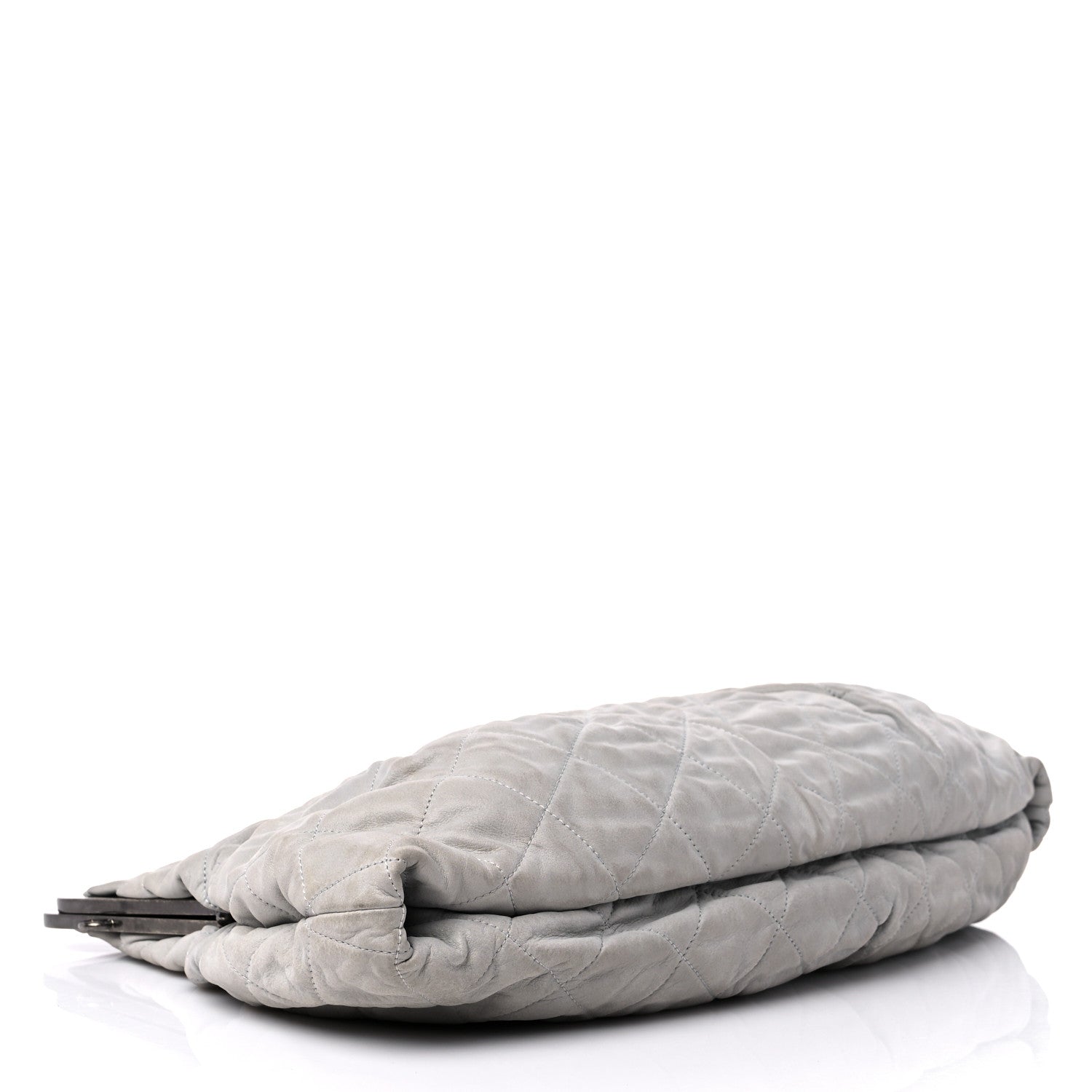 Chanel Iridescent Calfskin Chic Quilt Frame Tote Light Grey 4 of 13