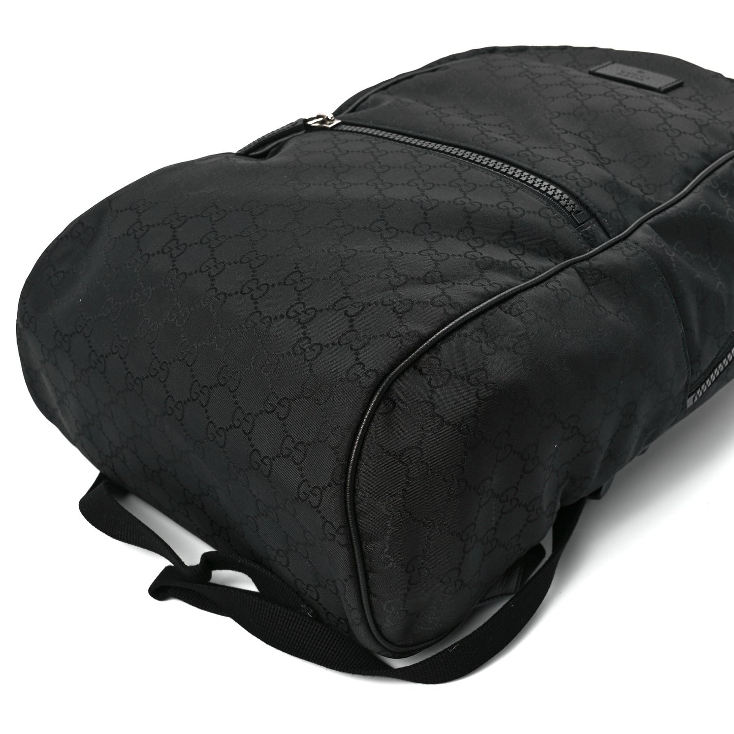Nylon Monogram Slim Backpack Black