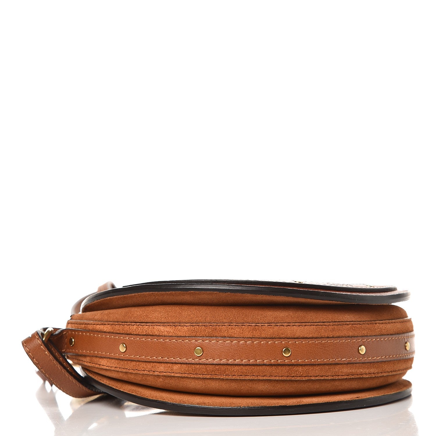 Chloe Shiny Goatskin Smooth Calfskin Suede Small Pixie Bag Saffron Red 4 of 7