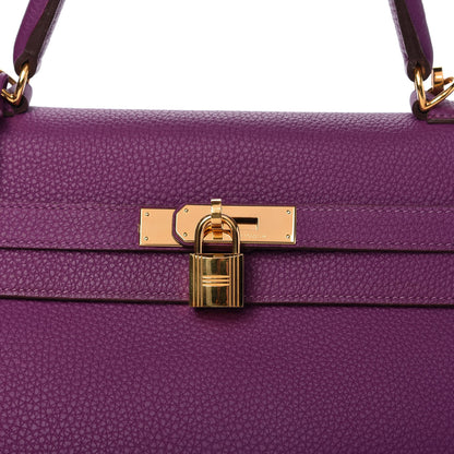 Hermes Togo Kelly Retourne 35 Anemone 10 of 10
