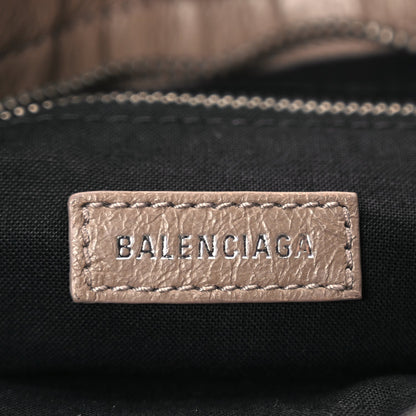 Balenciaga Agneau Classic Silver Hardware Mini City Dark Mink Grey 5 of 8