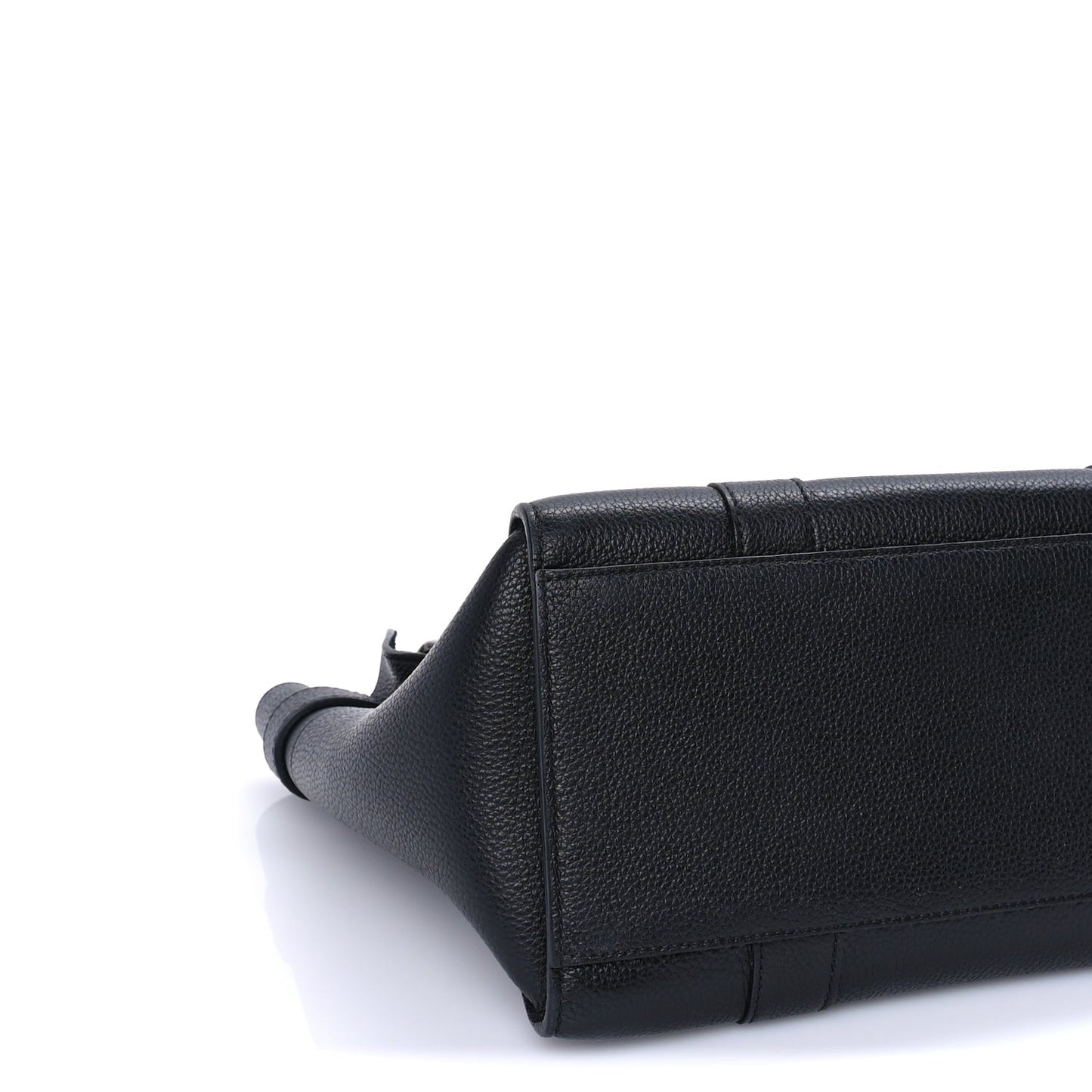 Classic Grain Small Bayswater Zip Tote  Black