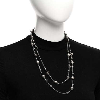 David Yurman Sterling Silver Quatrefoil Bead Chain Necklace 2 of 4