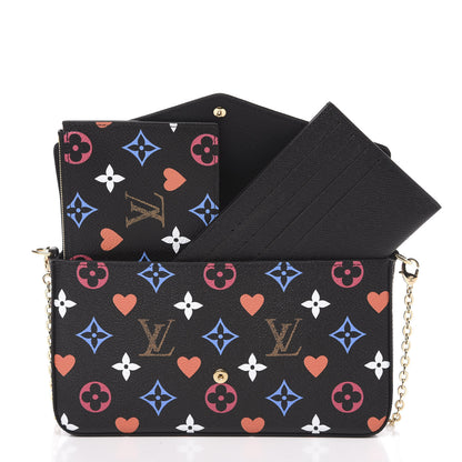 Louis Vuitton Game On Felicie Chain Wallet Black 8 of 11