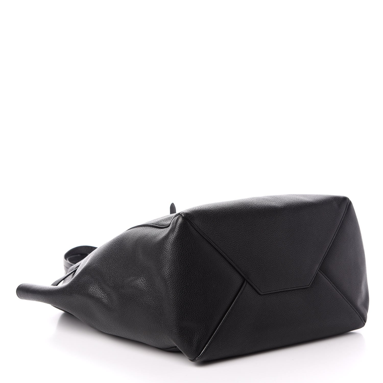 Celine Soft Grained Calfskin Small Belt Cabas Phantom Black 4 of 13