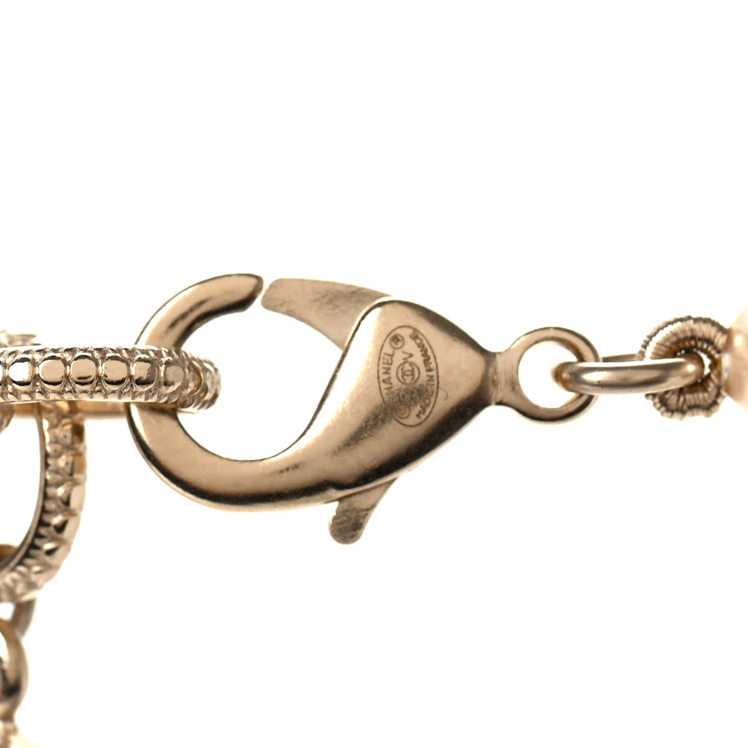 Chanel Pearl CC 100th Anniversary Necklace Light Gold 3 of 3