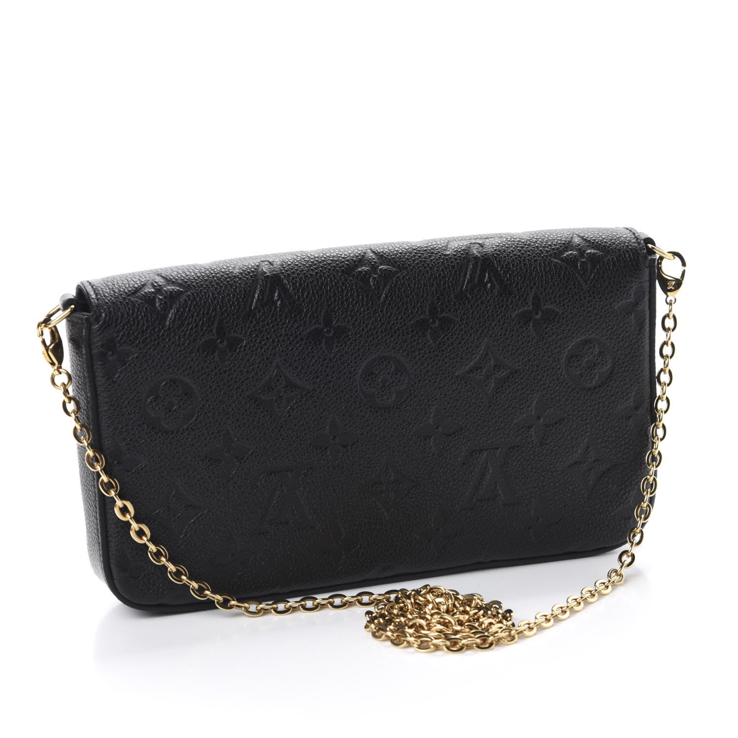 Louis Vuitton Empreinte Pochette Felicie Chain Wallet Black 3 of 13