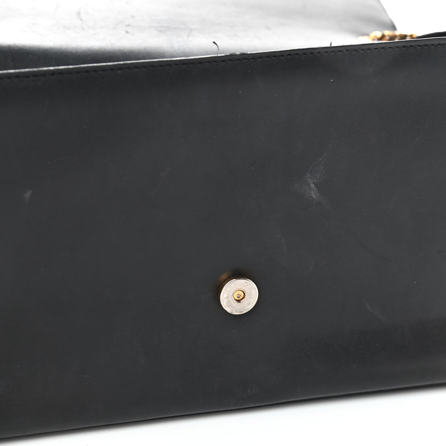 Smooth Calfskin Medium Classic Monogram Kate Tassel Satchel Black