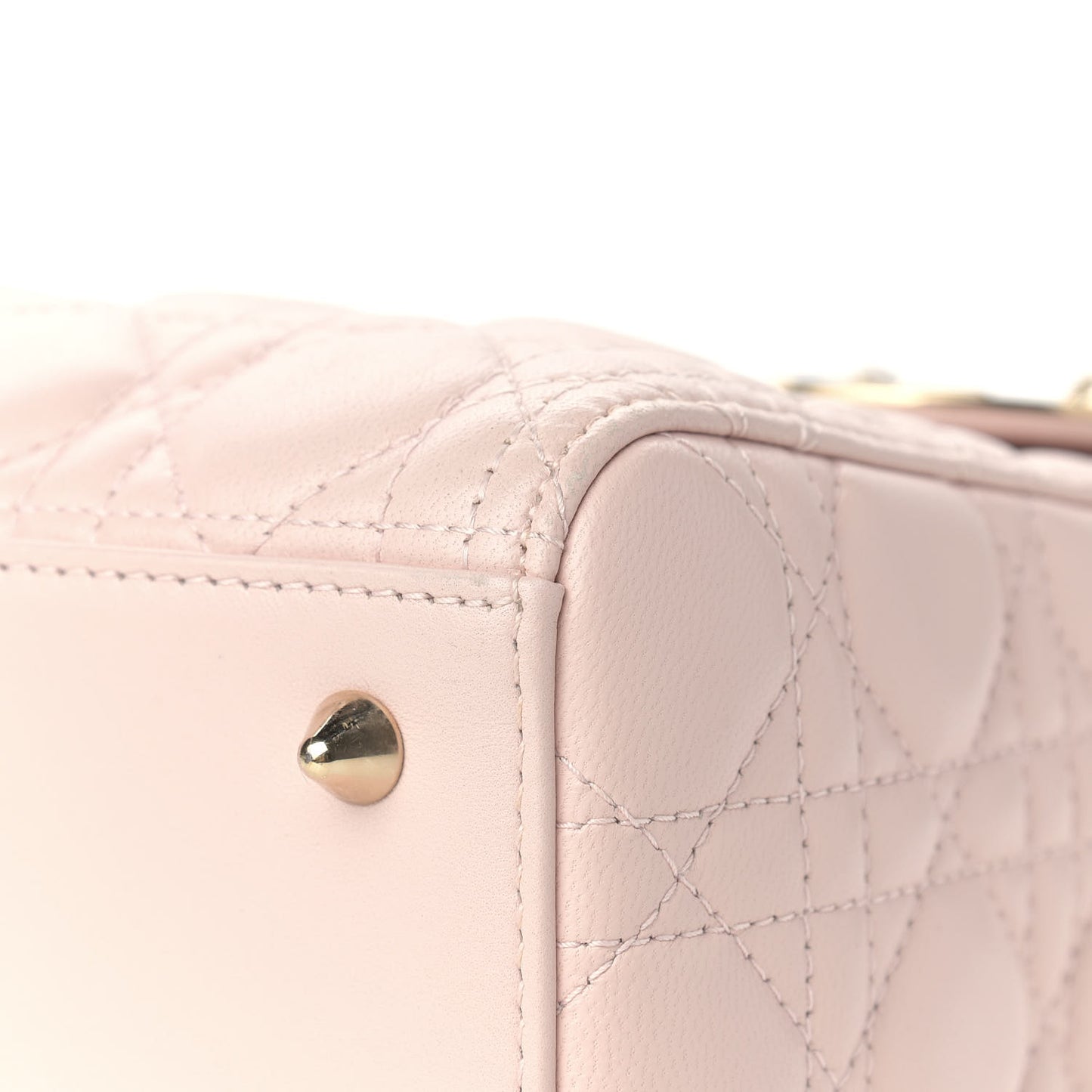 Lambskin Cannage Medium Lady Dior Light Pink