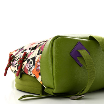 Gucci X THE NORTH FACE Econyl Nylon Floral Medium Backpack Green 10 of 11