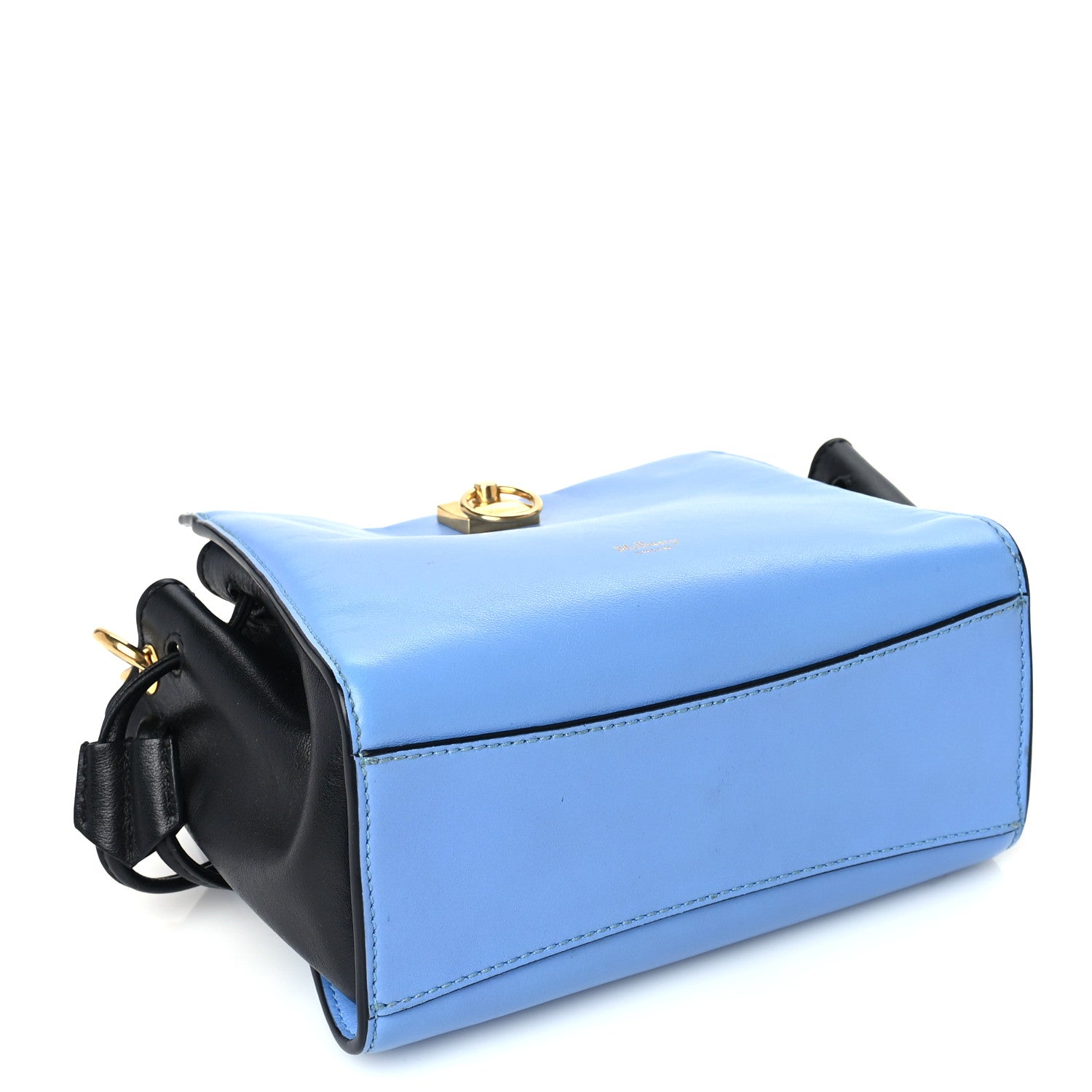 Mulberry Smooth Calfskin Mini Iris Tote Blue Black 3 of 8