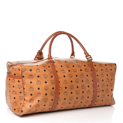 MCM Visetos Boston Weekender Bag Cognac 3 of 22