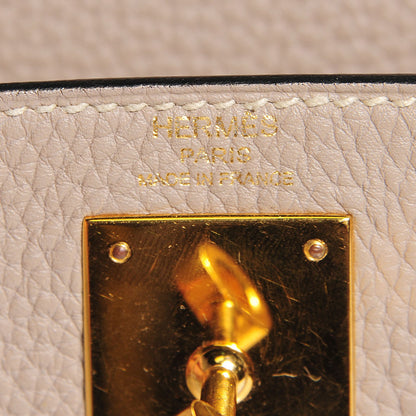 Hermes Taurillon Clemence Kelly Retourne 28 Gris Tourterelle 12 of 26