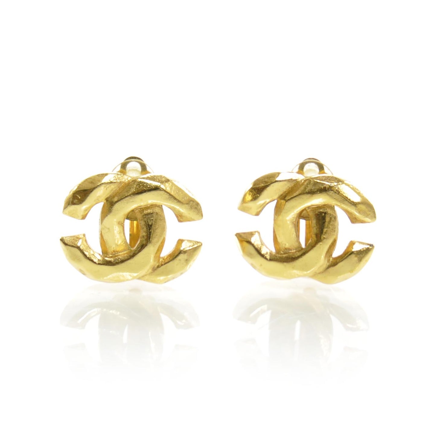 CC Clip On Earrings Gold