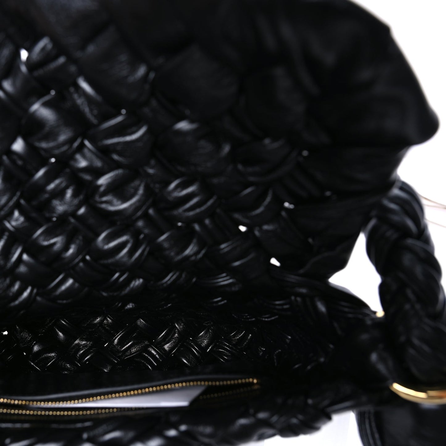 Calfskin Foulard Intreccio Small Kalimero Città Shoulder Bag Black
