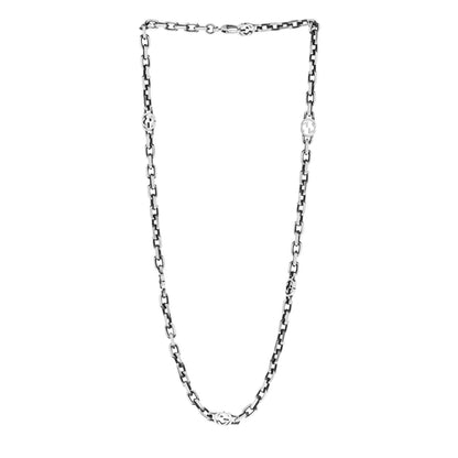 Gucci Sterling Silver Interlocking GG Chain Necklace 3 of 6