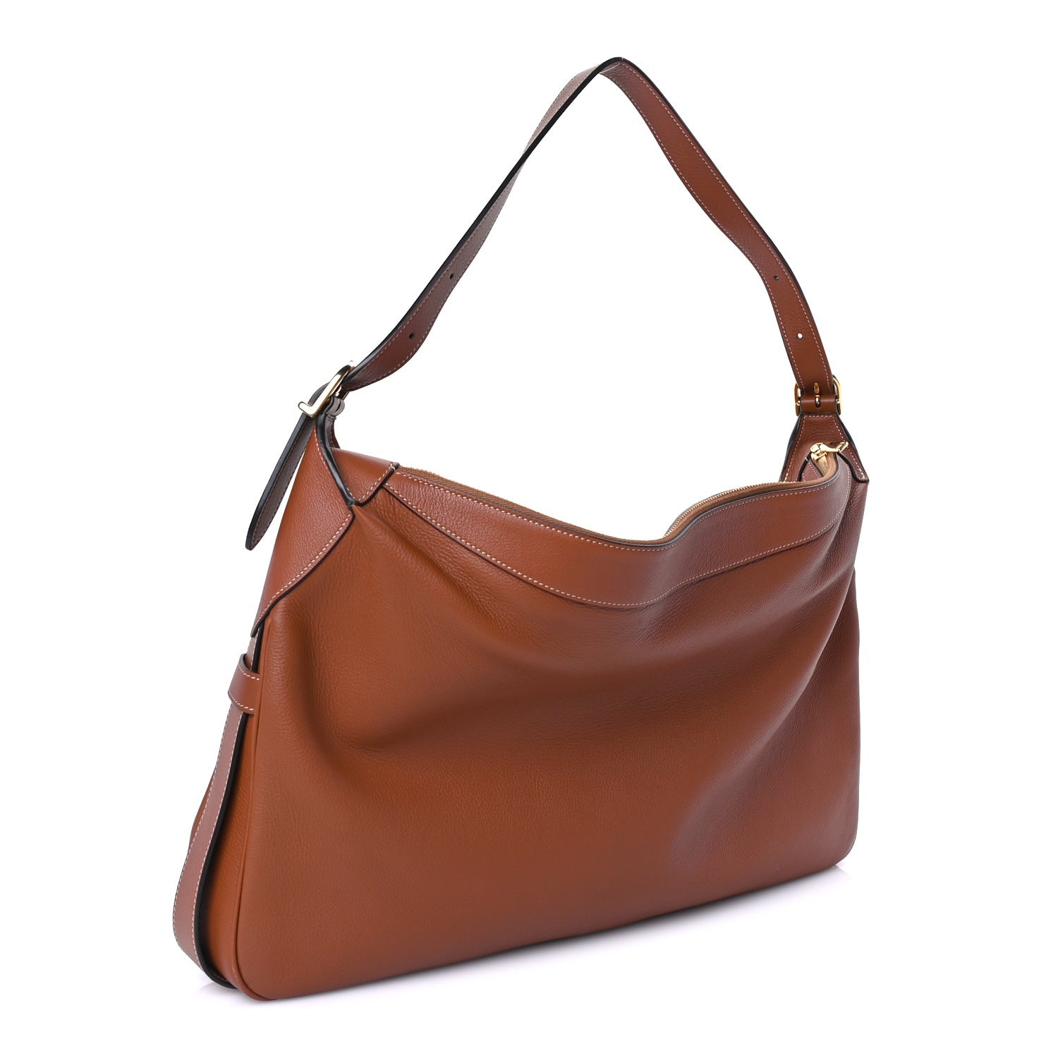 Celine Supple Calfskin Large Romy Shoulder Bag  Tan 2 of 7