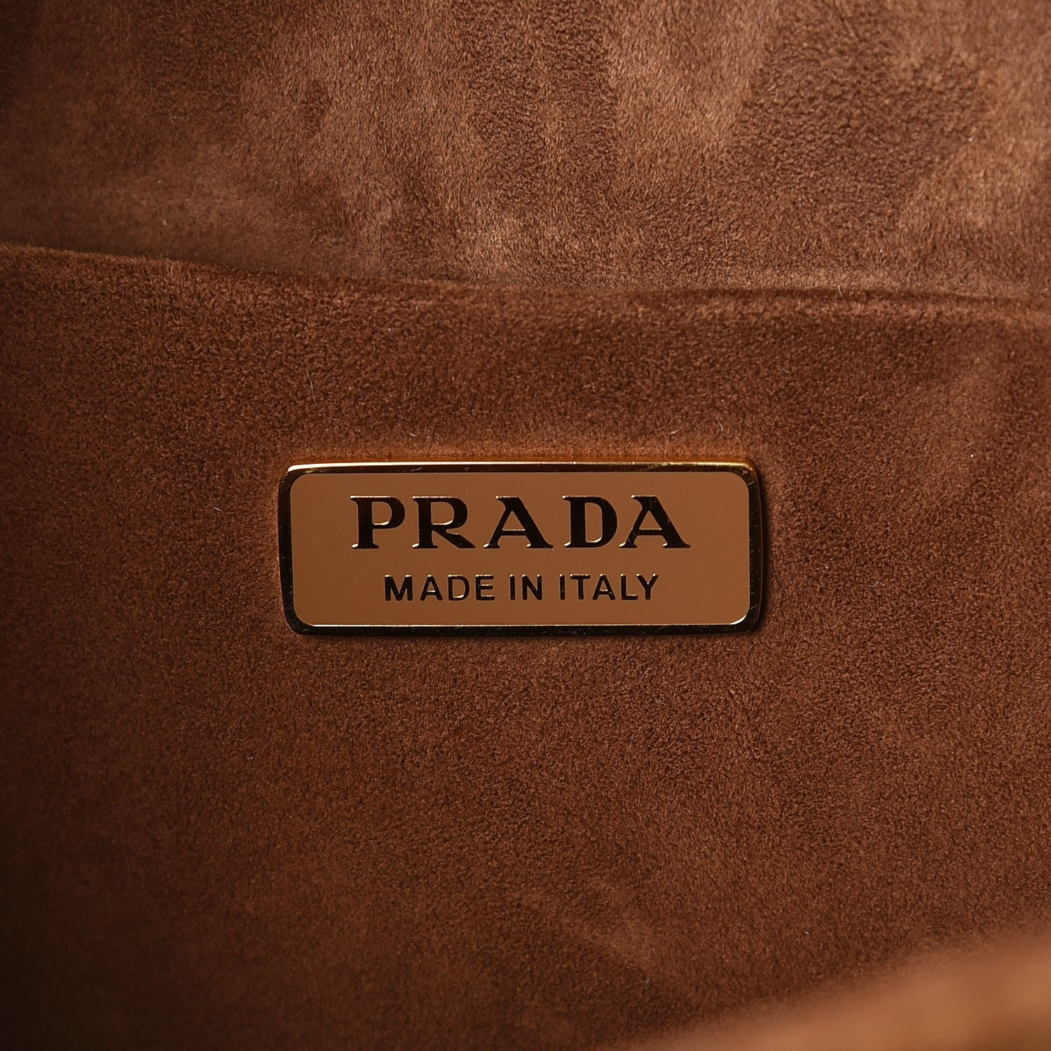 Prada Velvet Cahier Shoulder Bag Cammello 6 of 7