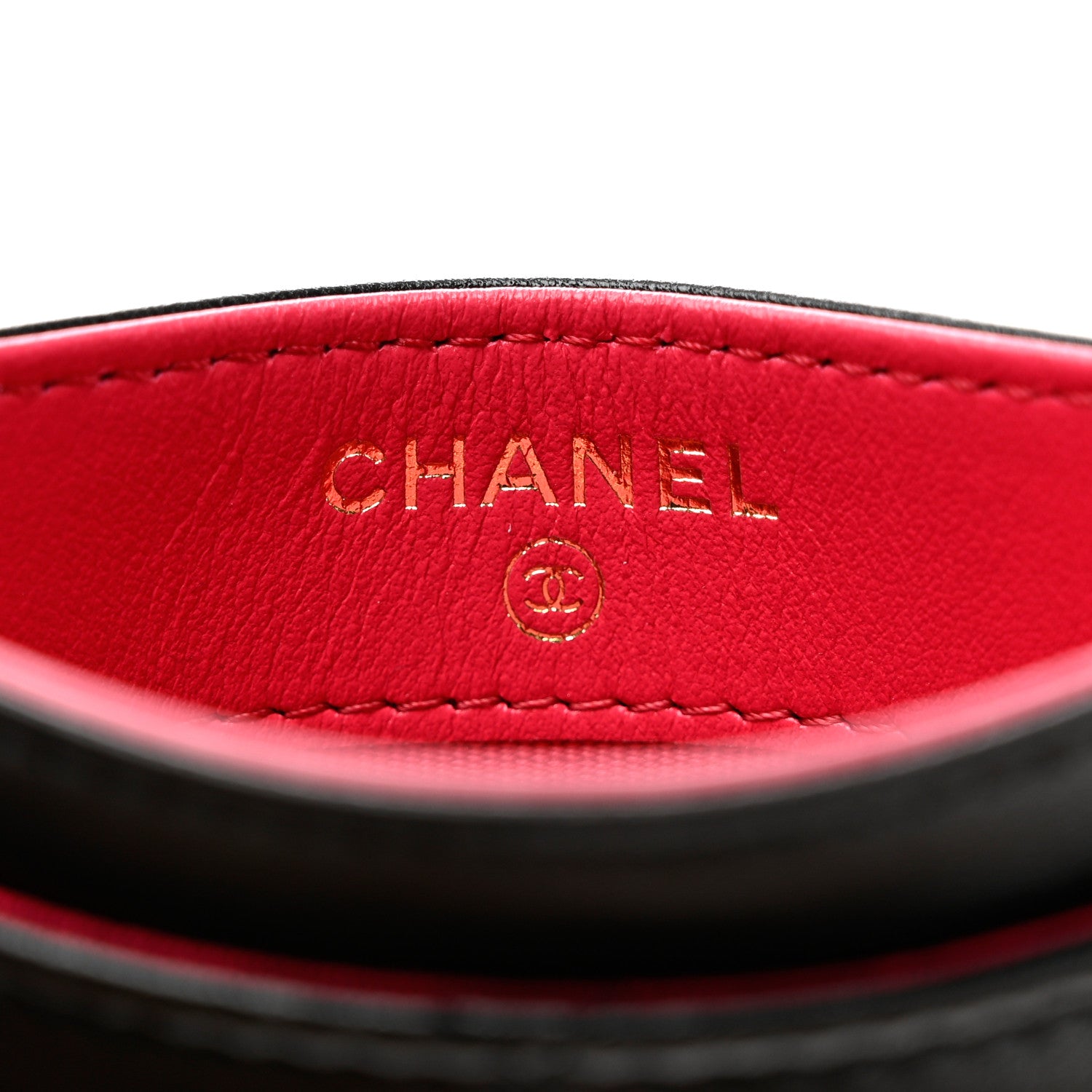 Chanel Lambskin Plexiglass Quilted Coco Love Card Holder Black 6 of 8