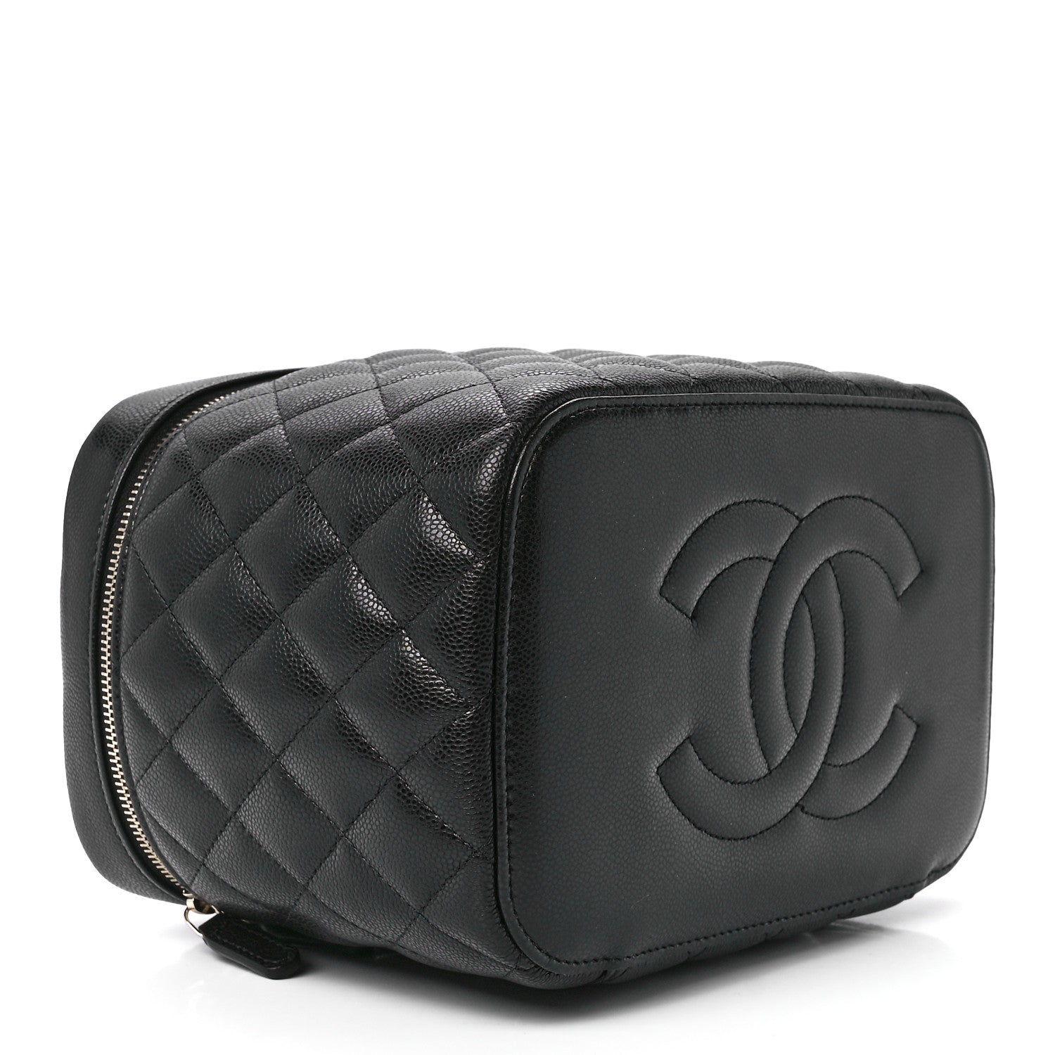 Chanel Caviar Quilted Large Vanity Pouch Black 4 of 11