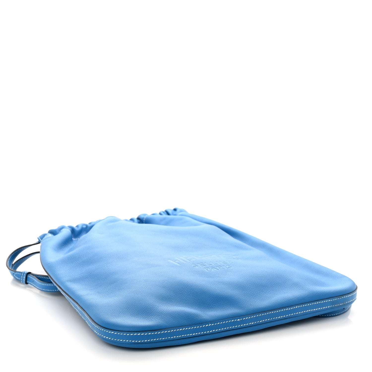 Hermes Cheri Calfskin Bridado Backpack Bleu Hydra 4 of 10