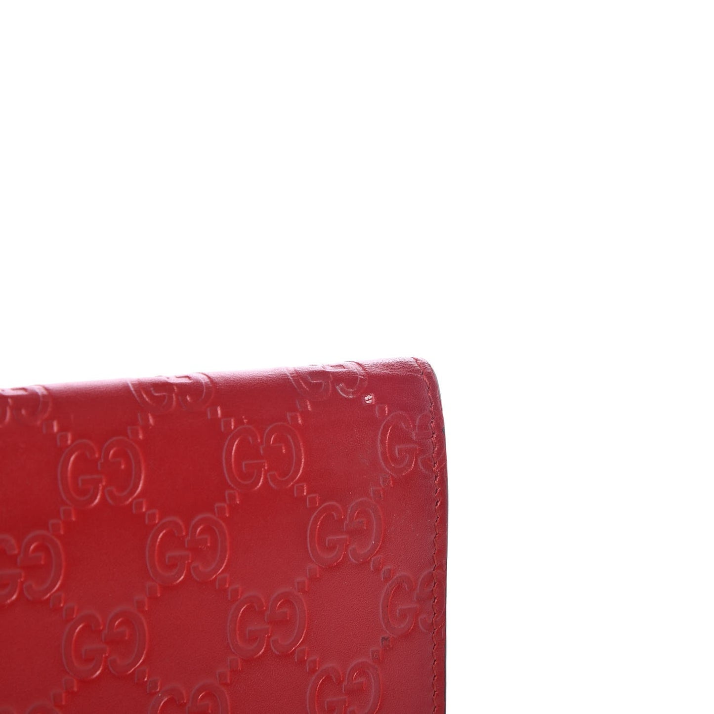 Guccissima Padlock Clutch Hibiscus Red