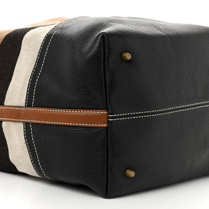 Burberry Grainy Calfskin House Check Canvas Medium Heston Crossbody Tan 9 of 11