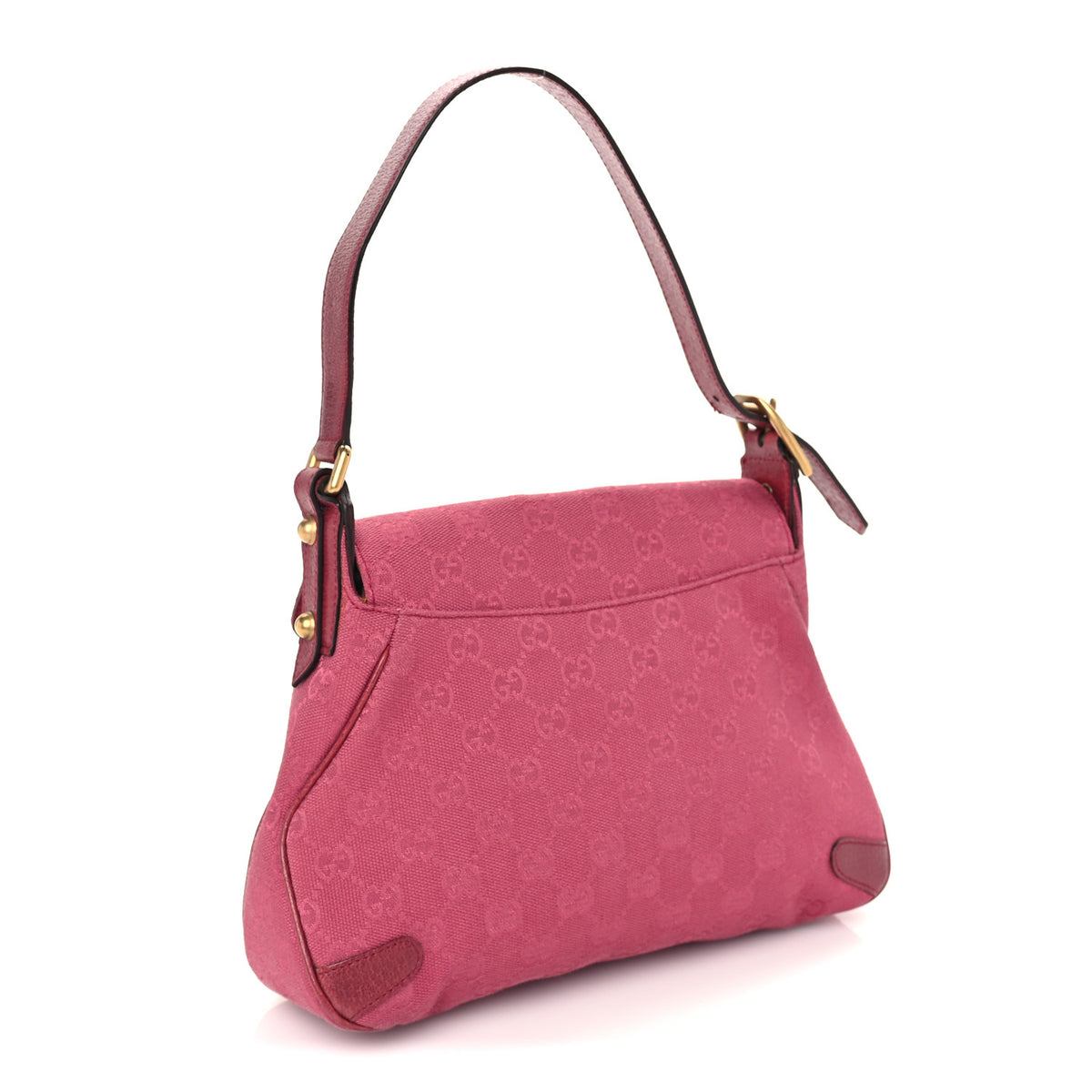 Monogram Horsebit Chain Flap Bag Fuchsia