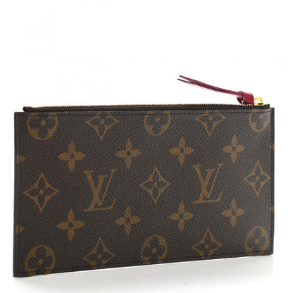 Louis Vuitton Monogram Felicie Chain Wallet Zippered Insert Fuchsia 3 of 7