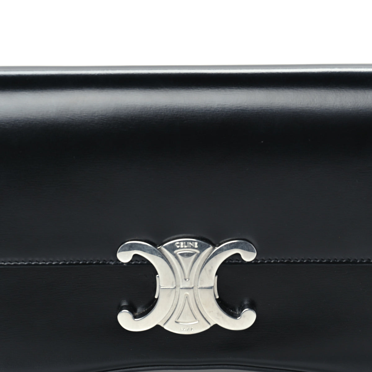 Shiny Calfskin Medium Lola Bag Black