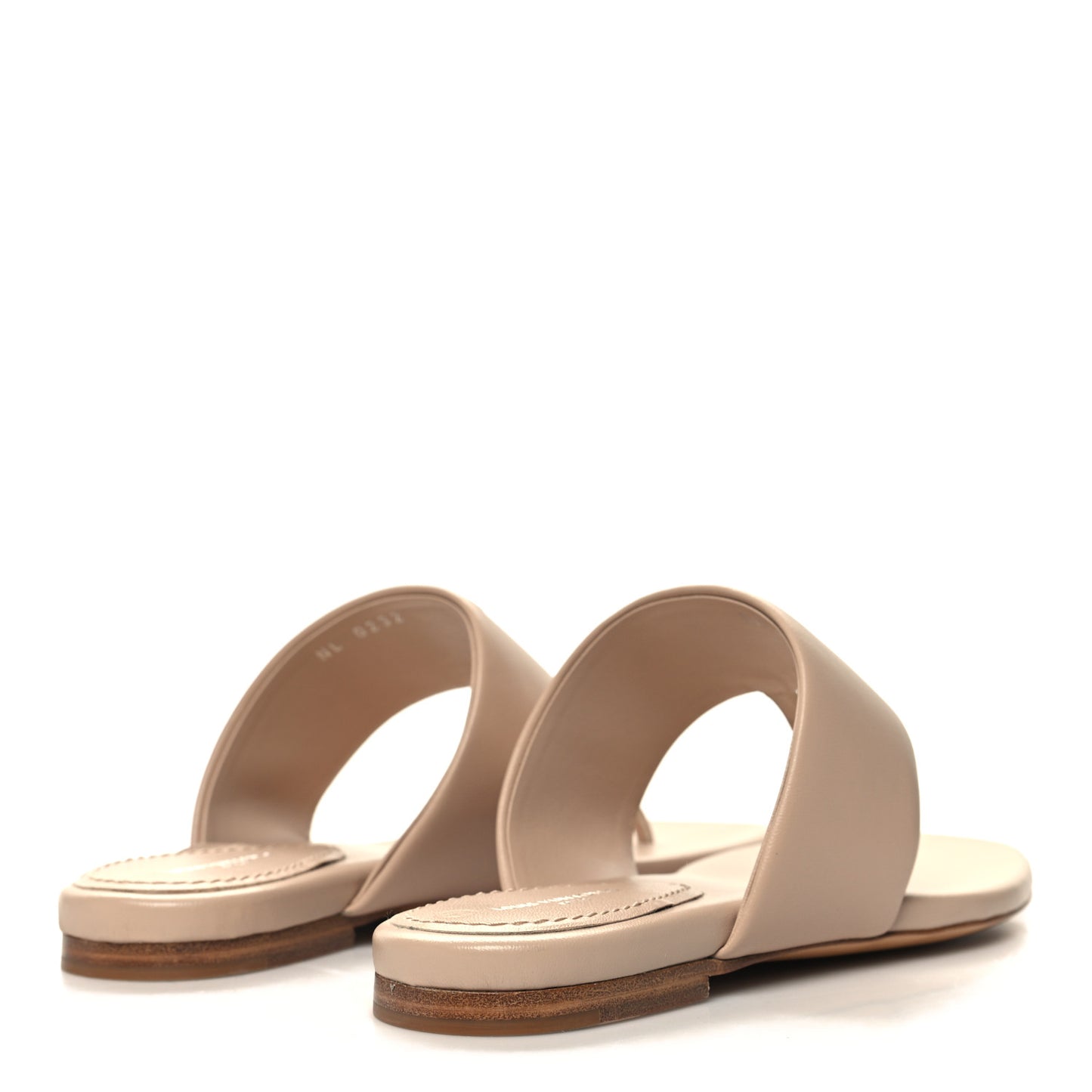 Lambskin Embossed Monogram Drapy Flat Thong Sandal 36.5 Beige