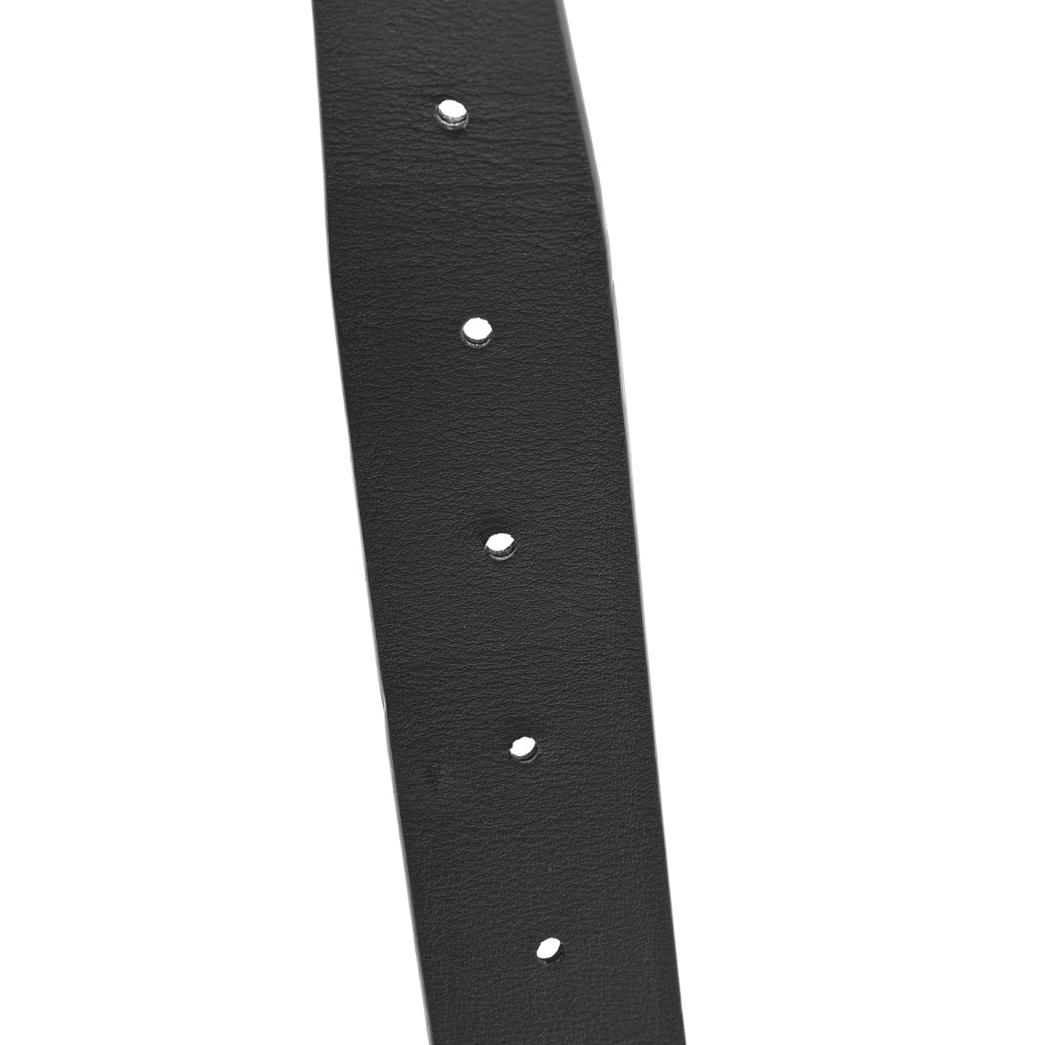 Saint Laurent Smooth Calfskin Thin Anchor Belt 70 28 Black 5 of 5