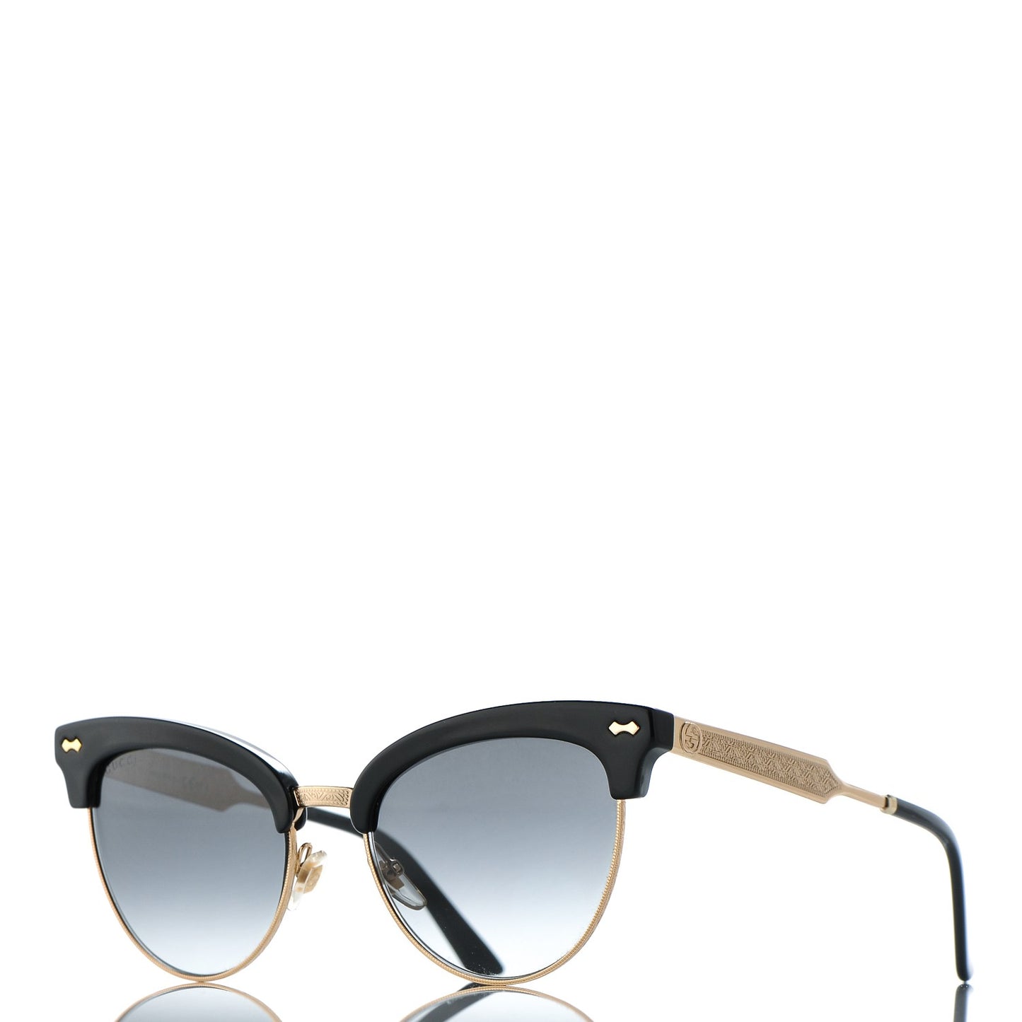 Damascato Cat Eye GG 4283/S Sunglasses Black Gold