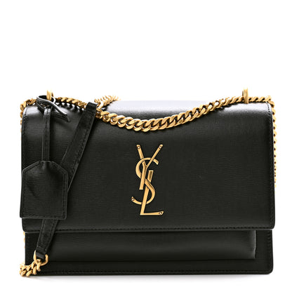 Saint Laurent Calfskin Medium Monogram Sunset Black 1 of 12